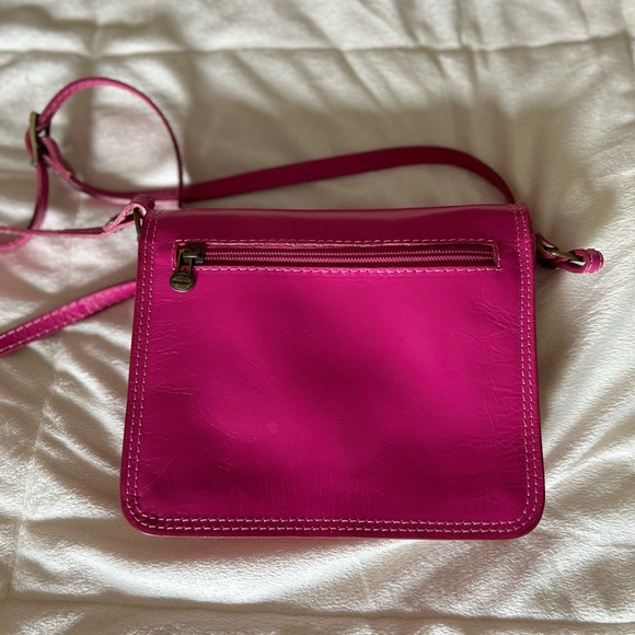 Gorgeous Vera Pelle Fuchsia Leather Crossbody bag - Picture 4 of 4